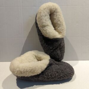 Jopo Norway Merino Wool Slippers EU 41-42 M 8.5-9 W 9.5-10 Gray Warm Non Slip